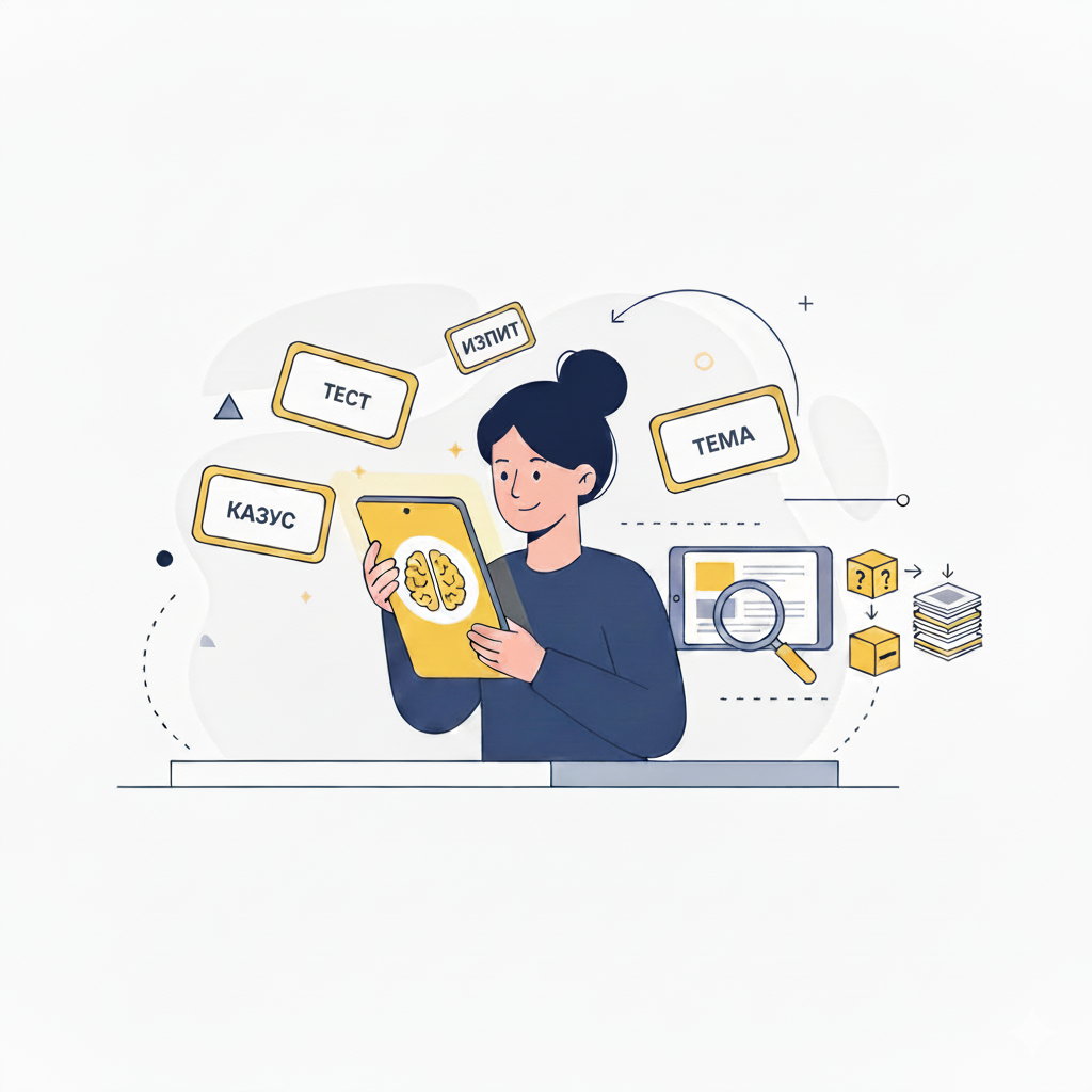 Студент с таблет